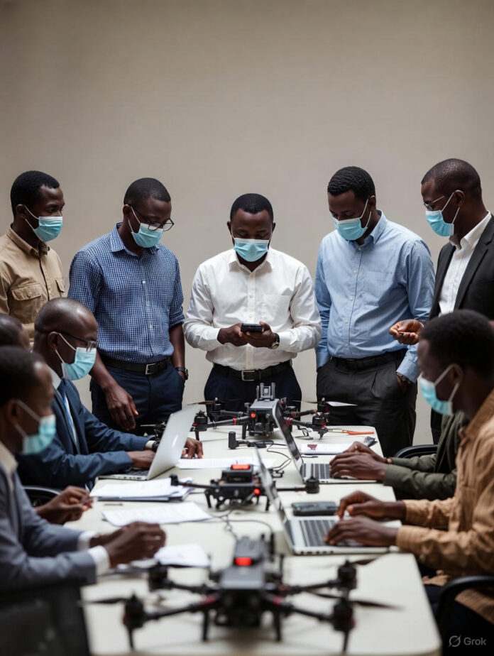 Nigeria Fights Malaria with Drones and AI A Nigerian health team uses drones and AI technology to map and spray mosquito breeding sites in the battle to eliminate malaria