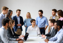 NITDA Partners with Google to Enhance Nigeria’s Cyber Resilience Nigerian cybercrime investigators and law enforcement officers wearing headsets in a futuristic command centre, tracking dark-web trafficking networks and cryptocurrency trails on massive glowing screens.